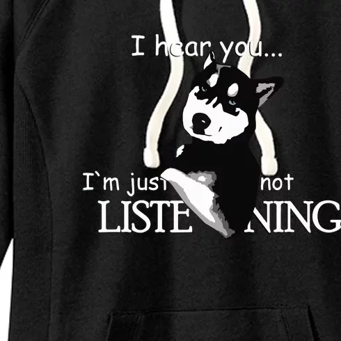 Siberian Husky Dog Husky Dog Lovers Funny Women's Fleece Hoodie