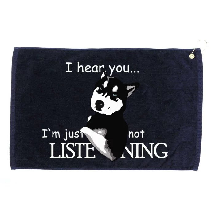 Siberian Husky Dog Husky Dog Lovers Funny Grommeted Golf Towel