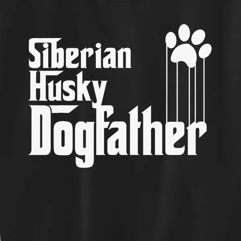 Siberian Husky Dog Dad Kids Sweatshirt