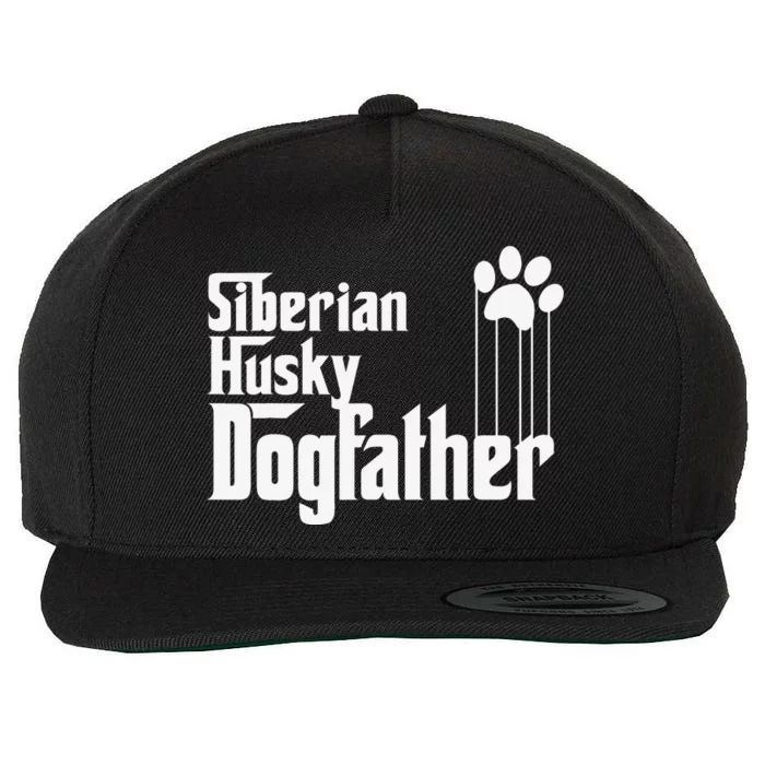 Siberian Husky Dog Dad Wool Snapback Cap