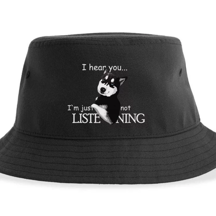 Siberian Husky Dog Husky Dog Lovers Sustainable Bucket Hat