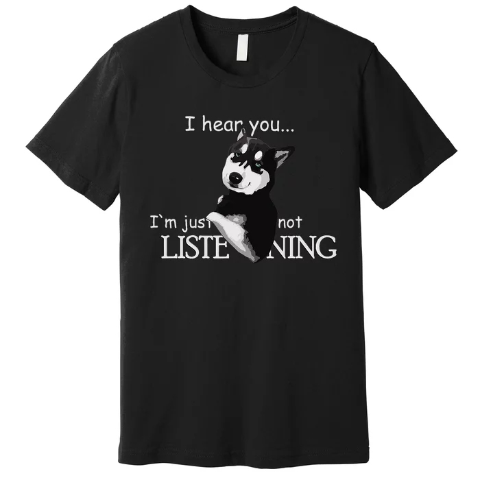 Siberian Husky Dog Husky Dog Lovers Premium T-Shirt