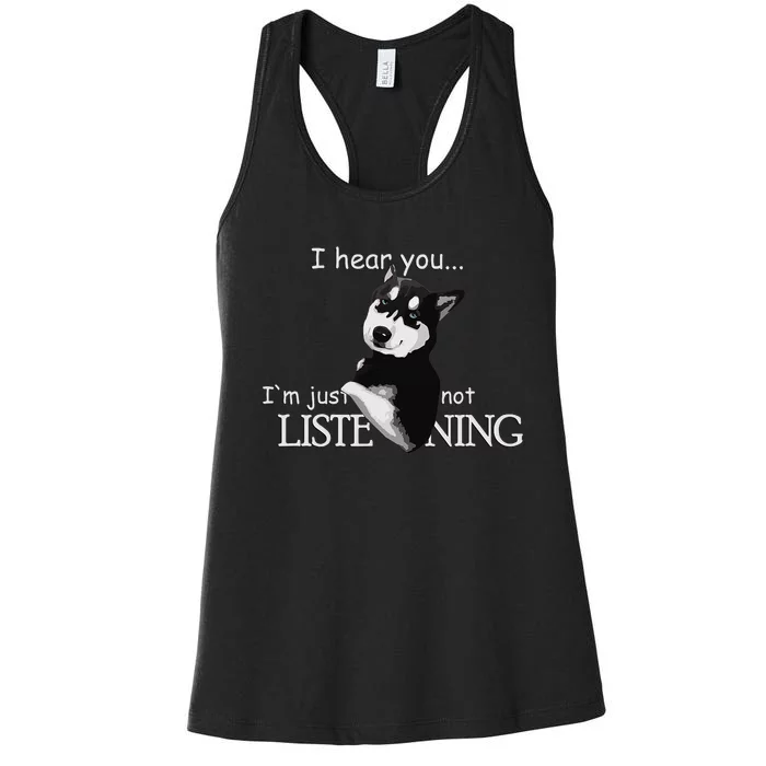 Siberian Husky Dog Husky Dog Lovers Women's Racerback Tank