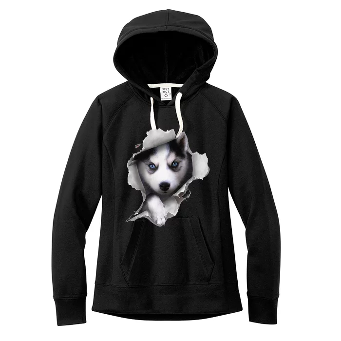 Siberian Husky Dog funny Husky Lover Women's Fleece Hoodie