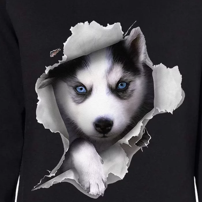 Siberian Husky Dog funny Husky Lover Womens California Wash Sweatshirt