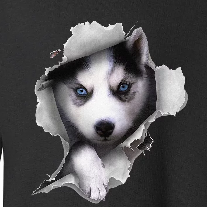 Siberian Husky Dog funny Husky Lover Toddler Sweatshirt