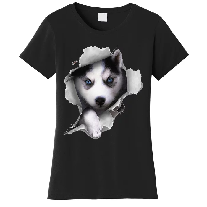 Siberian Husky Dog funny Husky Lover Women's T-Shirt