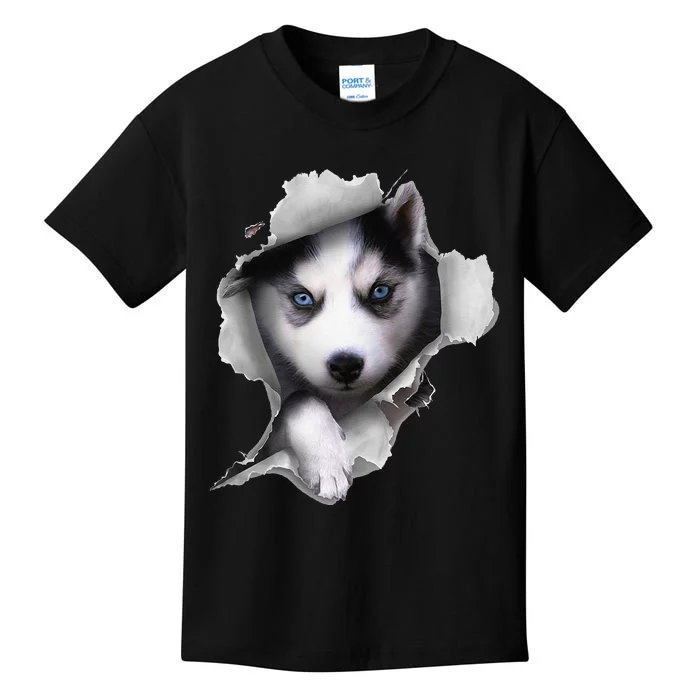 Siberian Husky Dog funny Husky Lover Kids T-Shirt