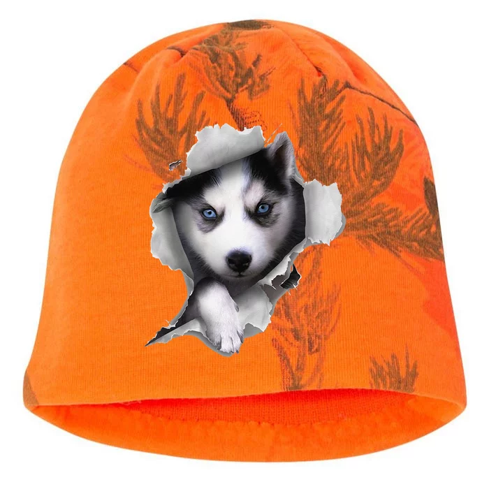 Siberian Husky Dog funny Husky Lover Kati - Camo Knit Beanie