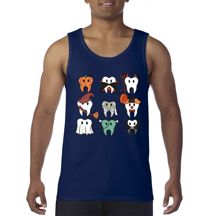 Spooky Halloween Dentist Dental Tank Top