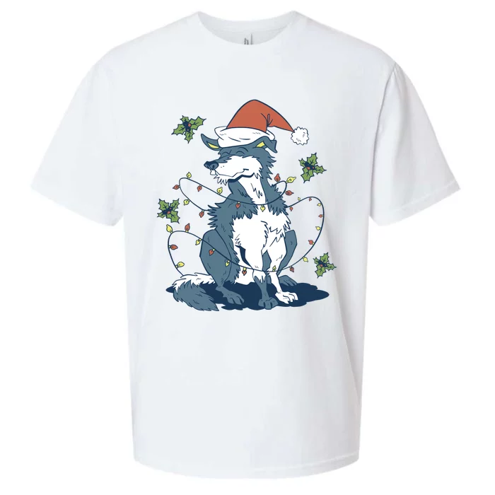 Siberian Husky Dog Christmas Holiday Sueded Cloud Jersey T-Shirt