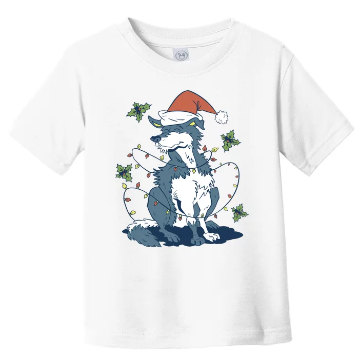 Siberian Husky Dog Christmas Holiday Toddler T-Shirt