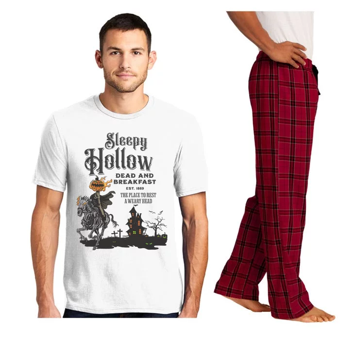 Sleepy Hollow Dead And Breakfast Est 1869 The Place To Rest A Weary Head Pajama Set