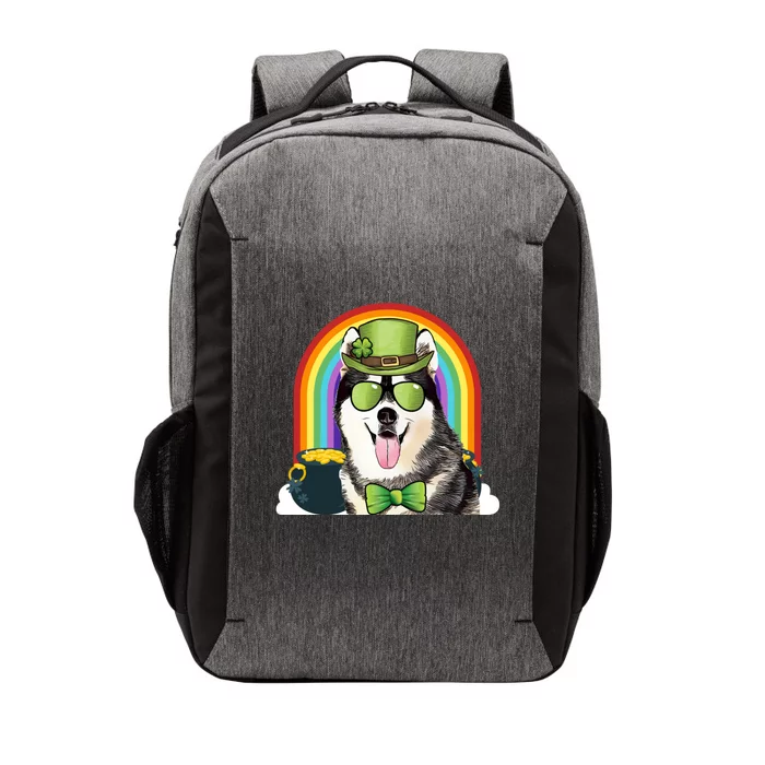 Siberian Husky Dog Leprechaun Funny St Patricks Day Gift Vector Backpack