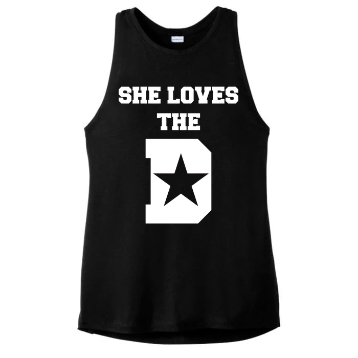 She Loves the D Dallas, Texas Pride Ladies Tri-Blend Wicking Tank