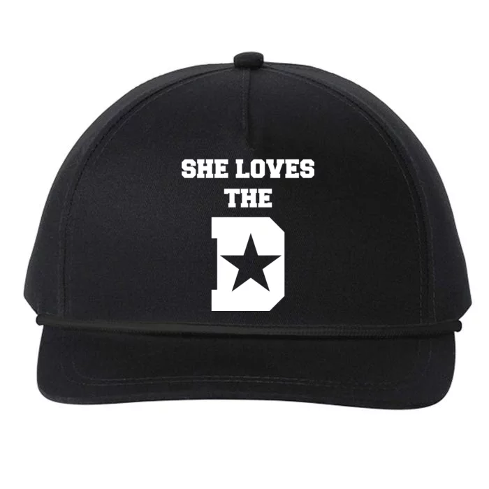 She Loves the D Dallas, Texas Pride Snapback Five-Panel Rope Hat