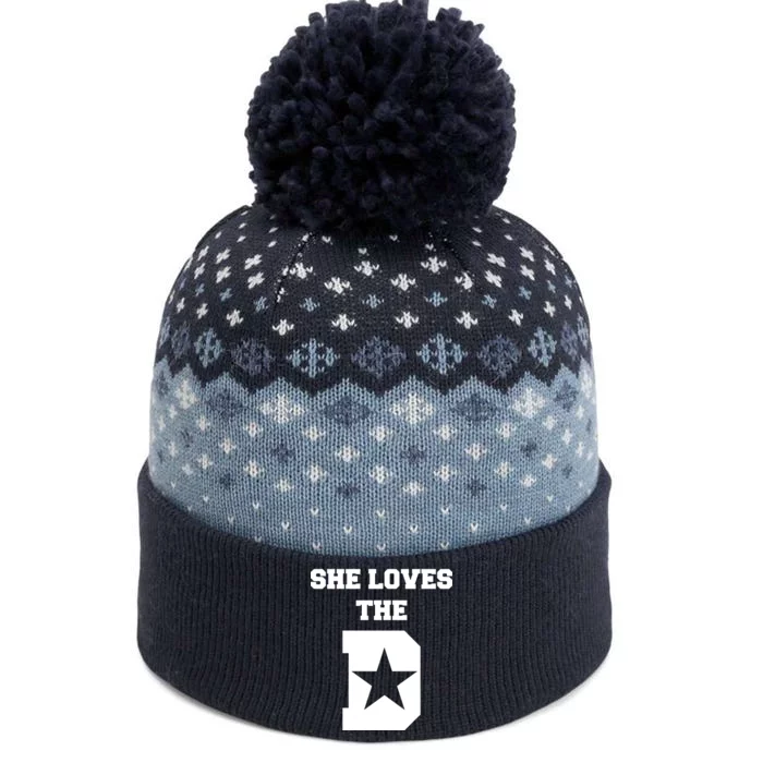 She Loves the D Dallas, Texas Pride The Baniff Cuffed Pom Beanie