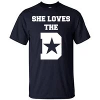 Teeshirtpalace Baseball She Loves The D Los Angeles T-Shirt