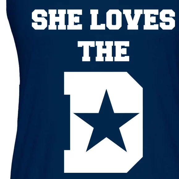 She Loves the D Dallas, Texas Pride Ladies Essential Flowy Tank