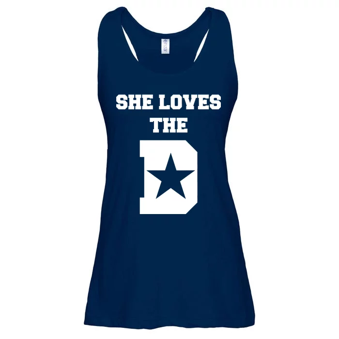 She Loves the D Dallas, Texas Pride Ladies Essential Flowy Tank