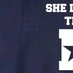 She Loves the D Dallas, Texas Pride Softstyle Adult Sport Polo