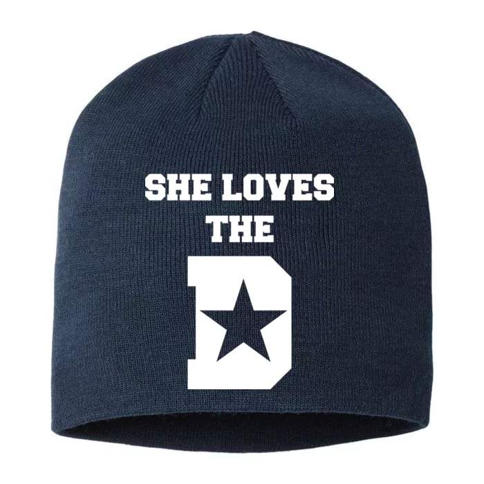 She Loves the D Dallas, Texas Pride 8 1/2in Sustainable Knit Beanie