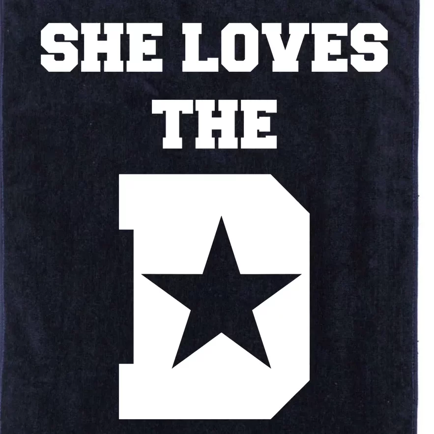 She Loves the D Dallas, Texas Pride Platinum Collection Golf Towel