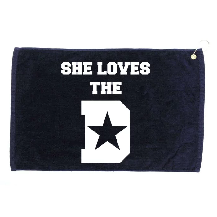 She Loves the D Dallas, Texas Pride Grommeted Golf Towel