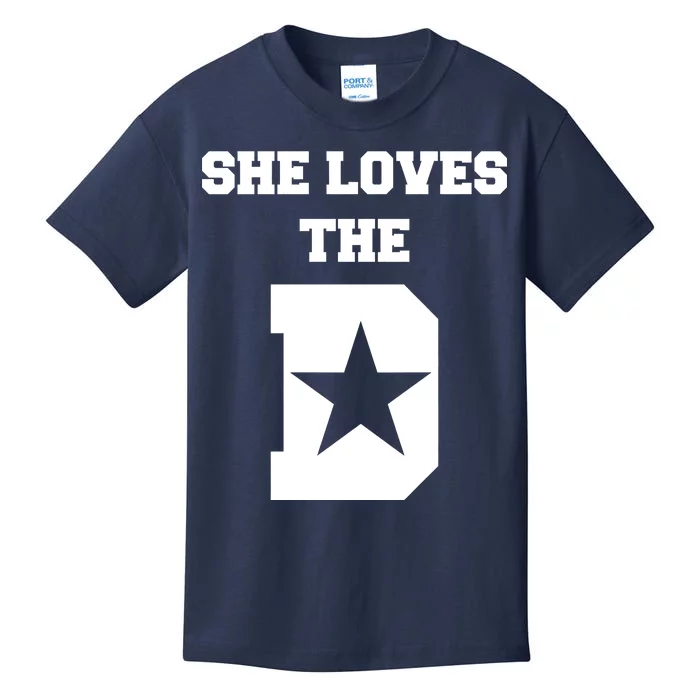 She Loves the D Dallas, Texas Pride Kids T-Shirt