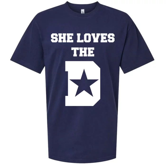 She Loves the D Dallas, Texas Pride Sueded Cloud Jersey T-Shirt