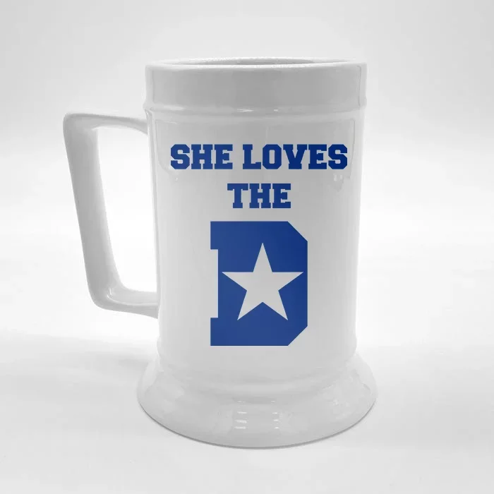 She Loves the D Dallas, Texas Pride Front & Back Beer Stein