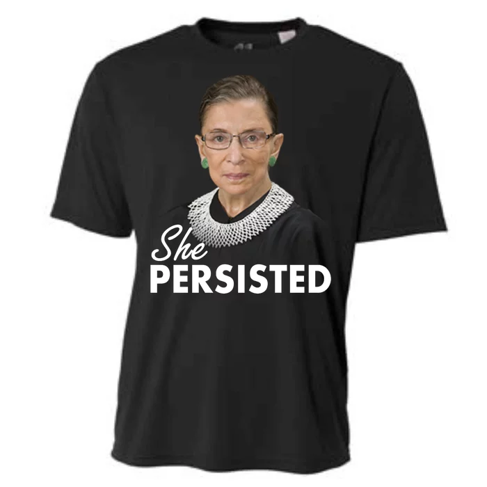 She Persisted RBG Ruth Bader Ginsburg Cooling Performance Crew T-Shirt