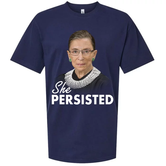 She Persisted RBG Ruth Bader Ginsburg Sueded Cloud Jersey T-Shirt