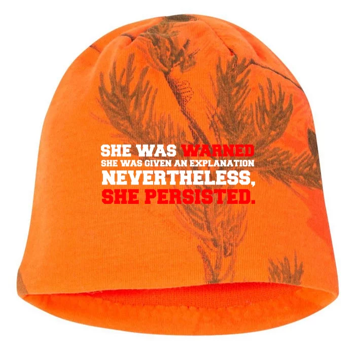 She Was Warned - Given an Explanation. Nevertheless, She Persisted. Kati - Camo Knit Beanie