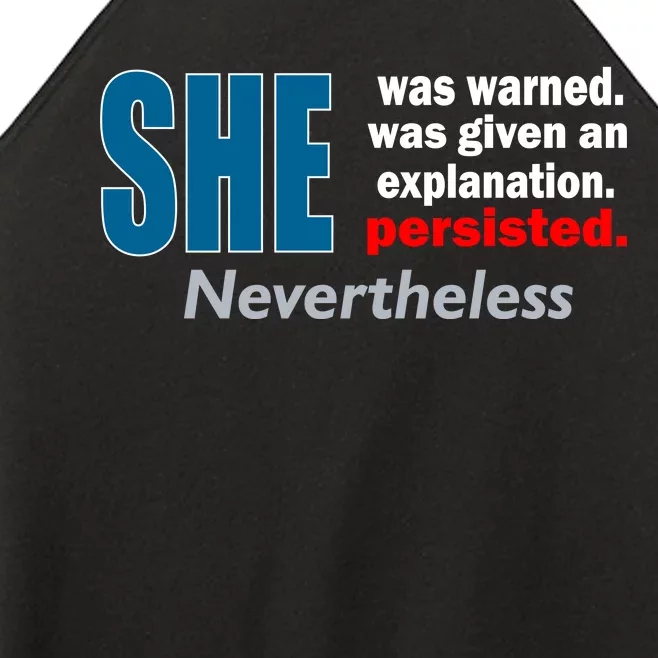 She Was Warned Given An Explanation Persisted Nevertheless Women’s Perfect Tri Rocker Tank