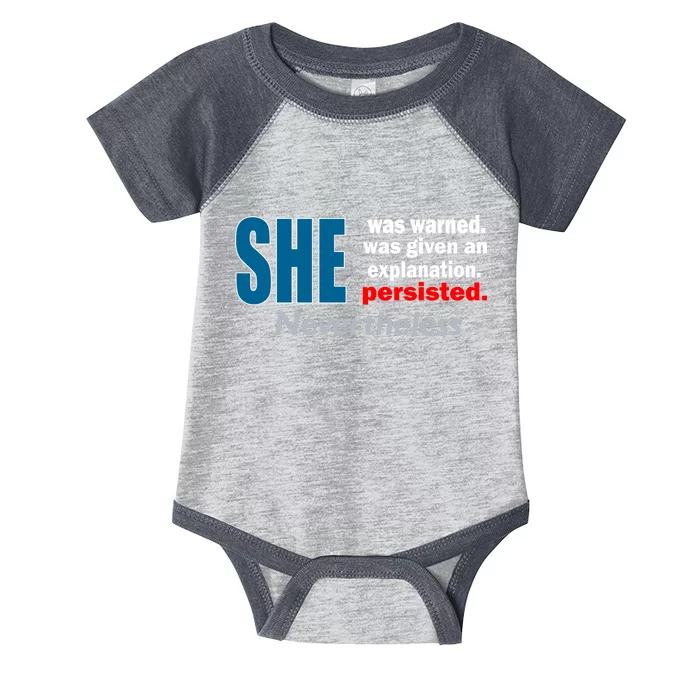 She Was Warned Given An Explanation Persisted Nevertheless Infant Baby Jersey Bodysuit