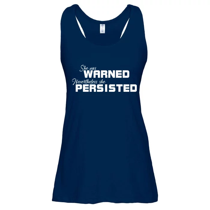 She Was Warned Nevertheless, She Persisted. Protest Ladies Essential Flowy Tank