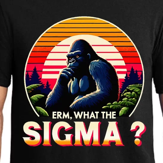 Sarcastic Humor Erm What The Sigma Funny Ironic Pajama Set