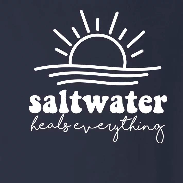 Saltwater Heals Everything Sunset Toddler Long Sleeve Shirt