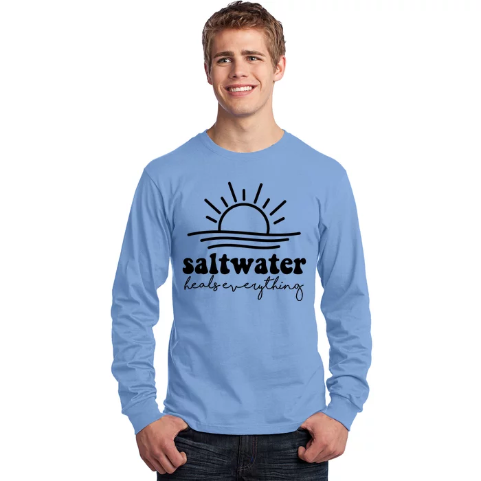 Saltwater Heals Everything Sunset Long Sleeve Shirt