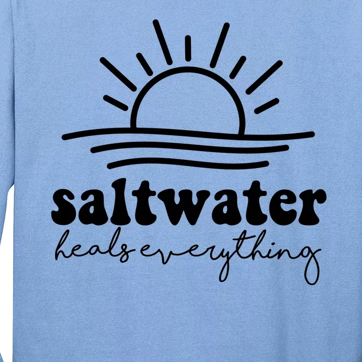 Saltwater Heals Everything Sunset Long Sleeve Shirt