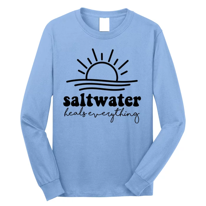 Saltwater Heals Everything Sunset Long Sleeve Shirt