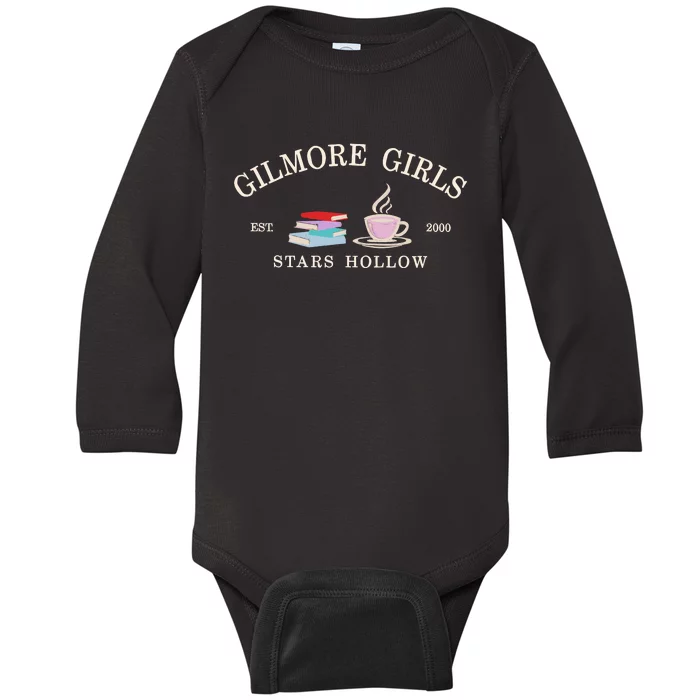 Stars Hallow Embroidered Gilmore G.I.R.L.S Baby Long Sleeve Bodysuit