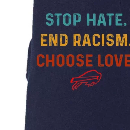 Stop Hate End Racism Choose Love Doggie 3-End Fleece Hoodie