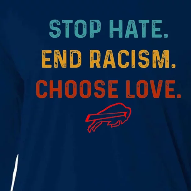 Stop Hate End Racism Choose Love Cooling Performance Long Sleeve Crew