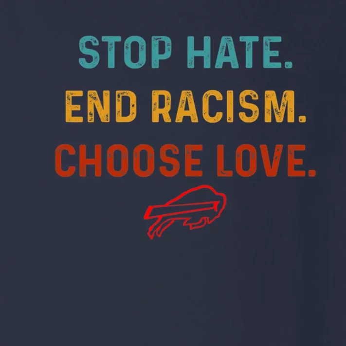 Stop Hate End Racism Choose Love Toddler Long Sleeve Shirt