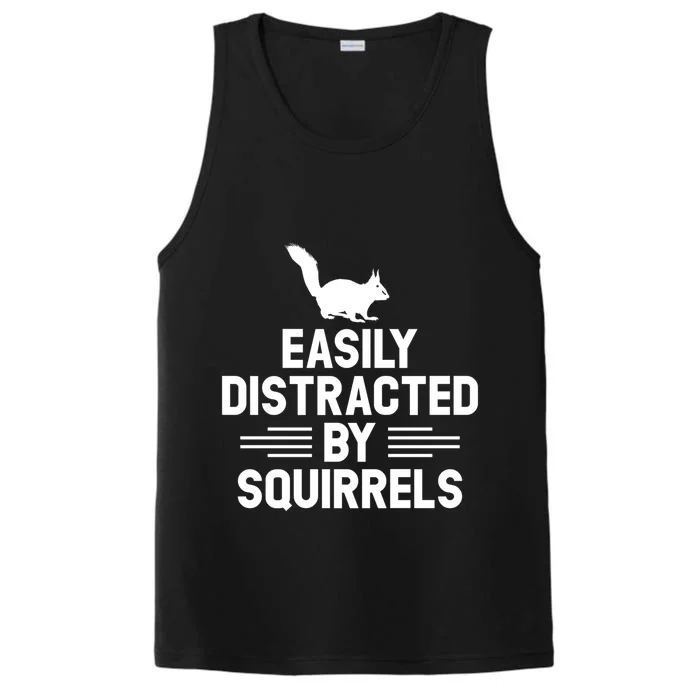 Squirrel Hunter Easily Distracted By Squirrel Hunting Gift Performance Tank