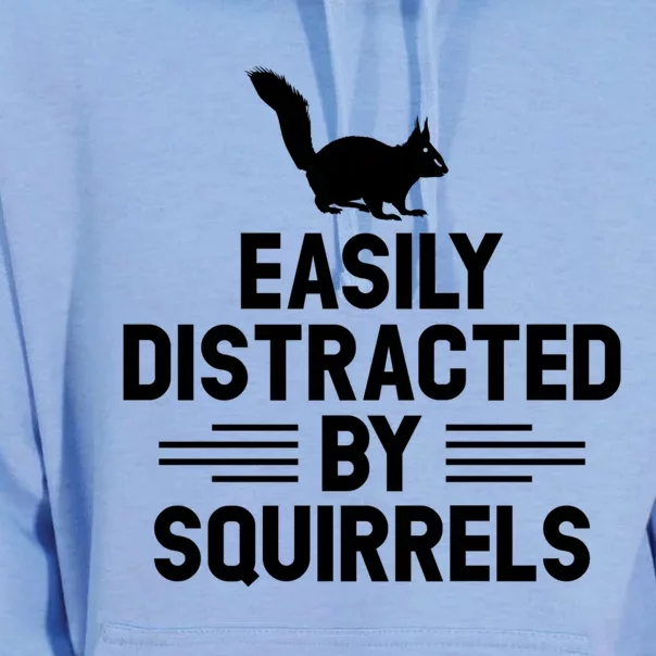 Squirrel Hunter Easily Distracted By Squirrel Hunting Gift Unisex Surf Hoodie