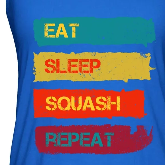 Squash Hobby Eat Sleep Squash Repeat Gift Ladies Essential Flowy Tank