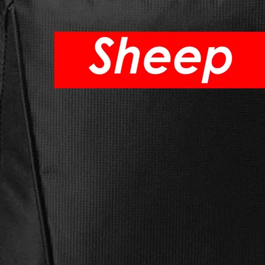 Sheep Red Box Logo City Backpack